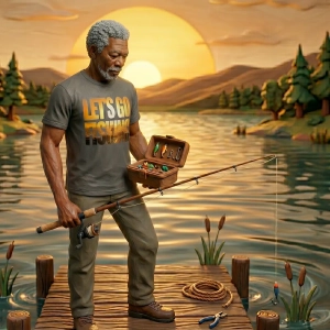 Unisex Heavyweight Comfort T-Shirt, with Let's Go Fishing idea
